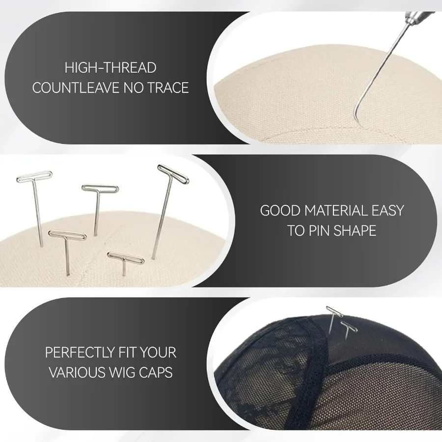 21인치 가발 제작 및 디스플레이용 마네킹 헤드, 마운트 홀 포함, 사실적인 머리 윤곽, 가발 스타일링에 이상적, 캔버스 가발 헤드