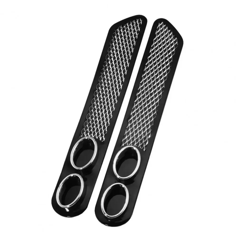 1 Paar Universele Ventilatierooster Uitlaatdemper Pijp Auto Auto Styling Nep Decoratieve Auto Decoratieve Tuyere Nep Uitlaatgat