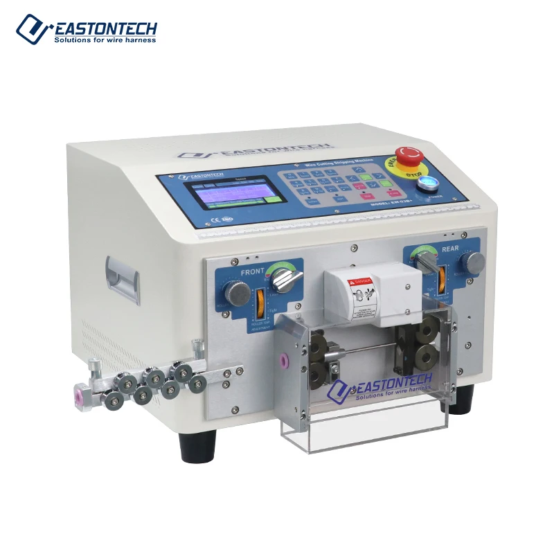 ماكينة قطع وتقطيع الكابلات الأوتوماتيكية EW-03B+ 0.002*L دقة 60 مم طول الشريط متجرد الأسلاك الكهربائية بالكامل #2