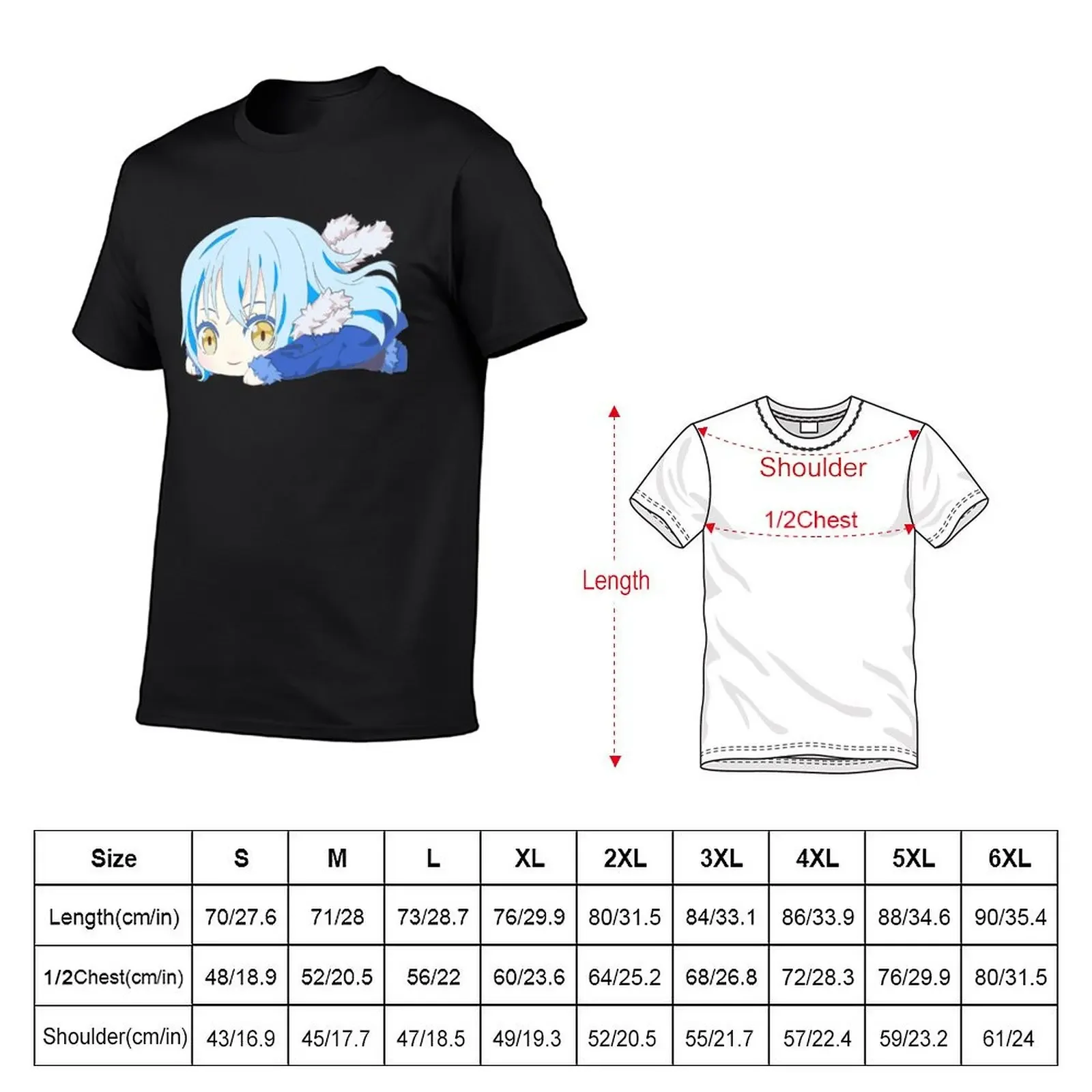 That Time I Got Reincarnated as a Slime T-Shirt summer clothes oversized anime funny t shirts men