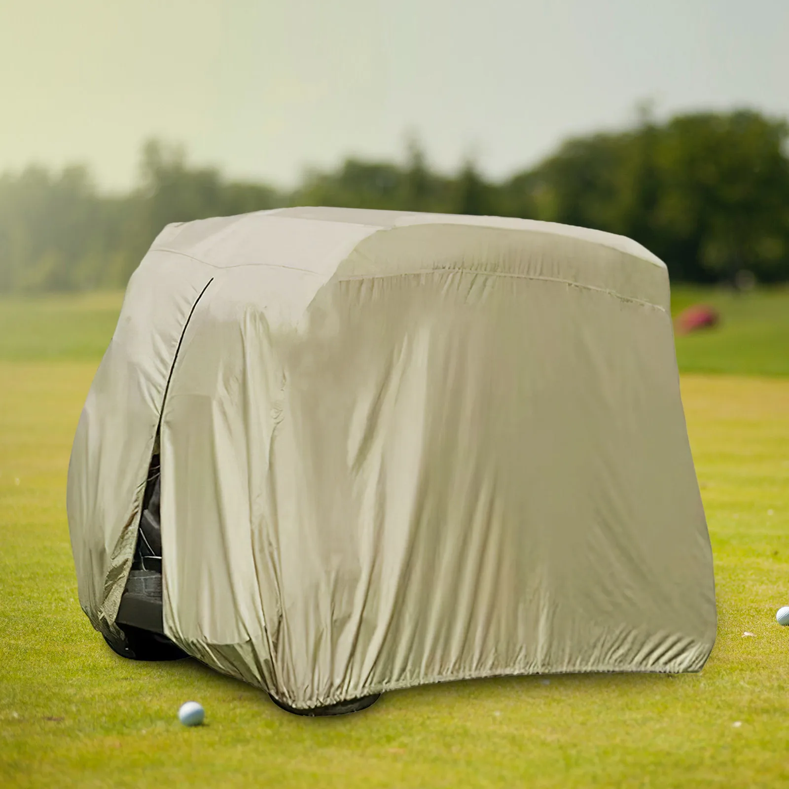 

Golf Cart Cover Waterproof Heavy Duty Outdoor Golf Cart Roof Covers Rain Canopy Storage Weatherproof Dust Proof
