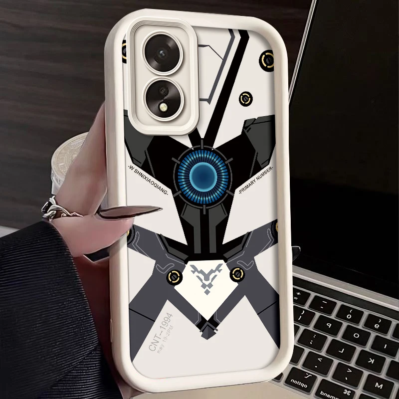 Mechanical Armor Painted Phone Case For Oppo A38 A18 A17 Silicone Anti Drop Soft Cover Funda