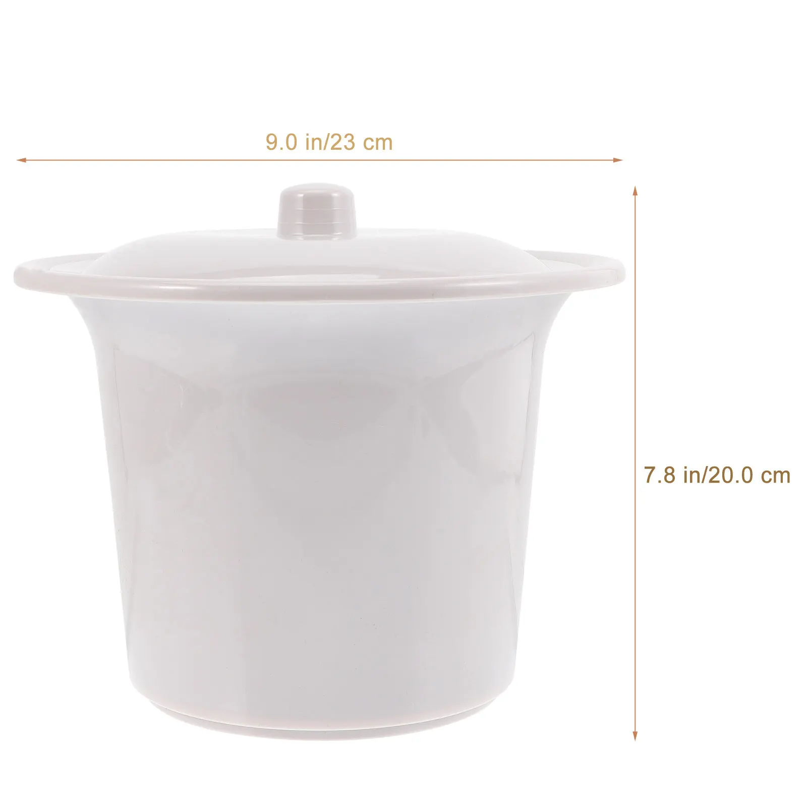 Exquisite Non Peel Color Portable Urinal with Lid Thick Plastic Spittoon for Home Hospital Kids Elderly Disabled Night Use