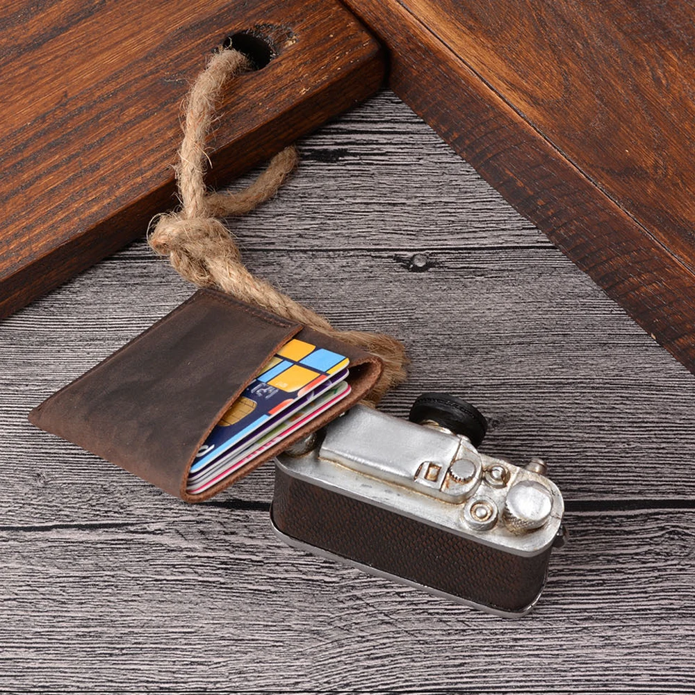 Многофункциональный винтажный кожаный чехол для карт, органайзер с несколькими держателями для карт, кошелек