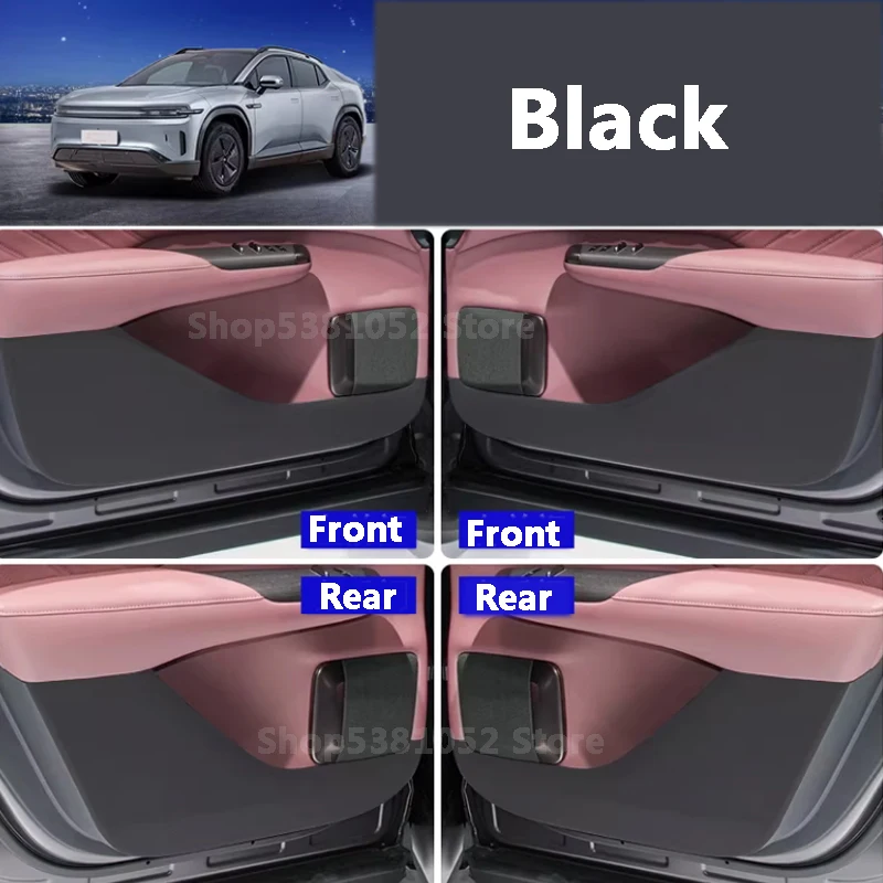For Changan Deepal E07 2025 2026 Car PU Leather Door Anti-kick Pad Accessories Door Anti-dirty Mat Protection Cushion Cover
