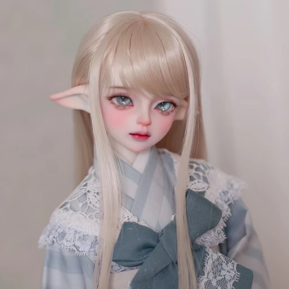 1/4 BJD Pop Hoofd Met Lichaam Geen Face up Hars BJD Pop Elf Meisje NaaktDoll Ball Jointed Poppen Zonder Make-up BJD Speelgoed Geschenken