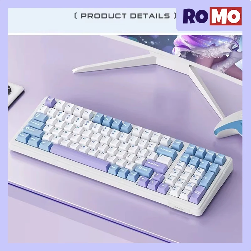 

AULA F99 Three Mode Bluetooth Mechanical Keyboard 99keys Gasket Hot Swap Gaming Keyboard RGB PBT N-Key Rollover Office Keyboard