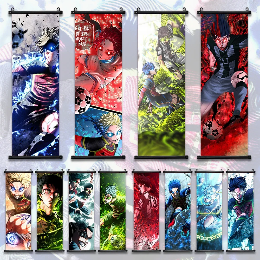 

Blue Lock Anime Poster Decorative Painting Modern Home Decor Wall Artwork Living Kid Bedroom Gift Hanging Scroll Canvas Wall Art