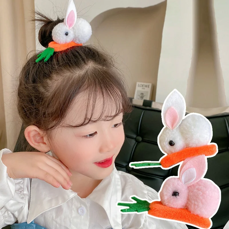 

1PCS New Stereoscopic Bunny Baby BB Clips Girls Hairpins Hair Clips Kids Cute Headwear Children Accessories