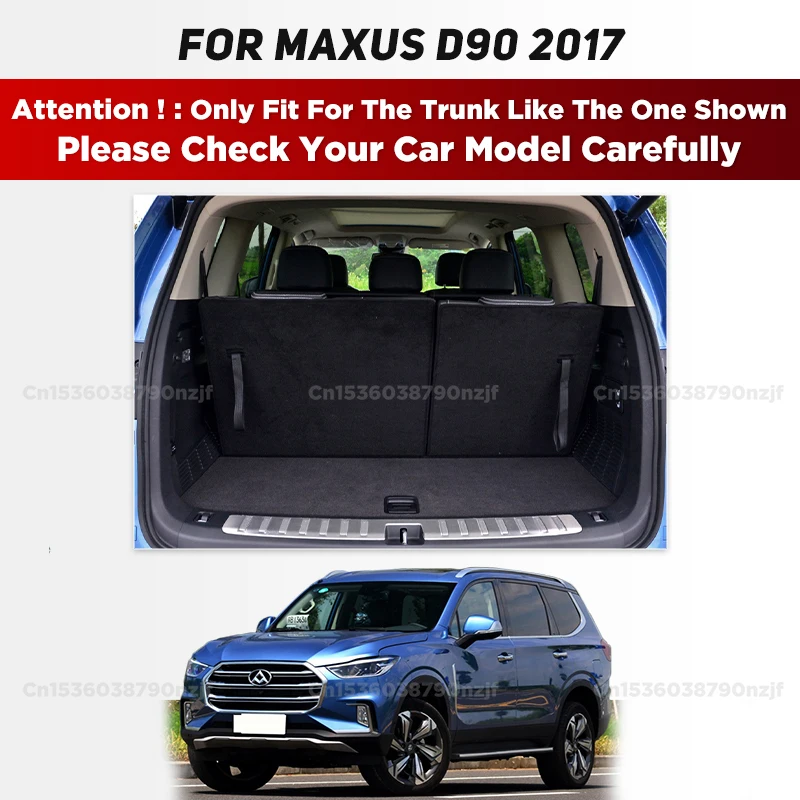 For MAXUS D90 2017 3D Car Trunk Mat Cargo Liner Carpet Interior Accessories Cover