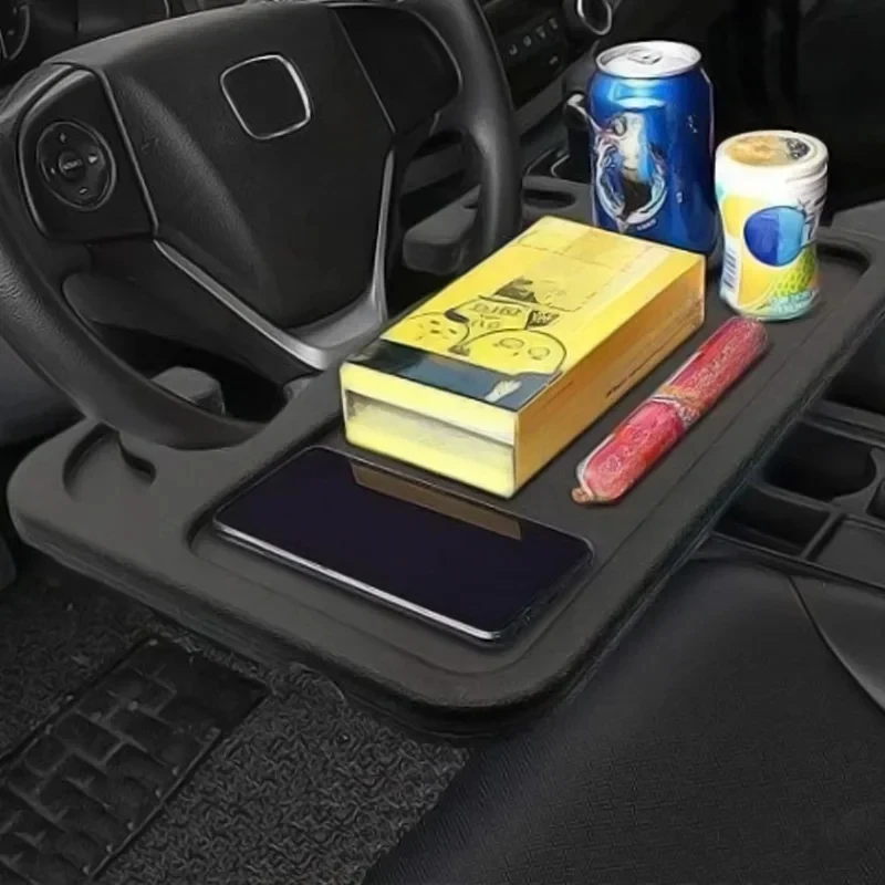 Car Table Holder Steering Wheel Car Laptop Computer Desk Mount Stand Table Eat Work Cart Drink Food Coffee Goods Holder Tray