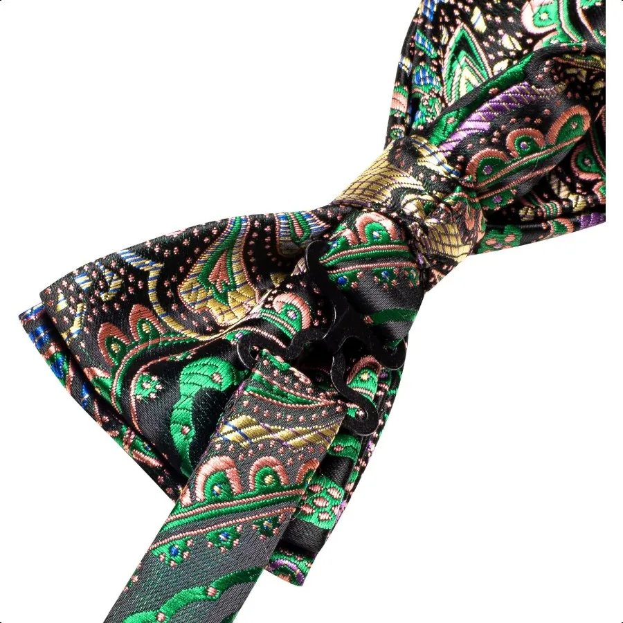 Мужские галстуки-бабочки HiTie, предварительно завязанные карманные квадратные запонки, мужские комплекты галстуков-бабочек для официальной вечеринки на свадьбу