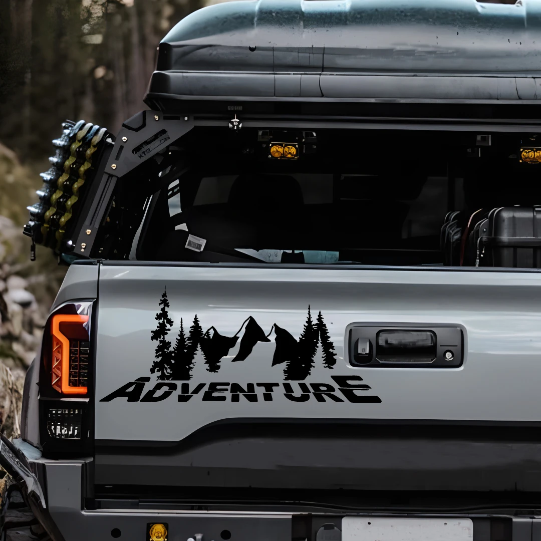 

Forest adventure off-road rear windshield camping glass body modification personalized pickup truck sticker waterproof