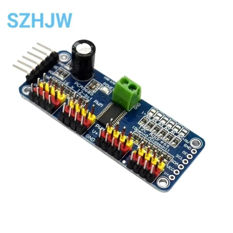 1-10PCS 16 Channel 12-Bit PWM Servo Shield Driver I2C Interface PCA9685 Module For Raspberry Pi