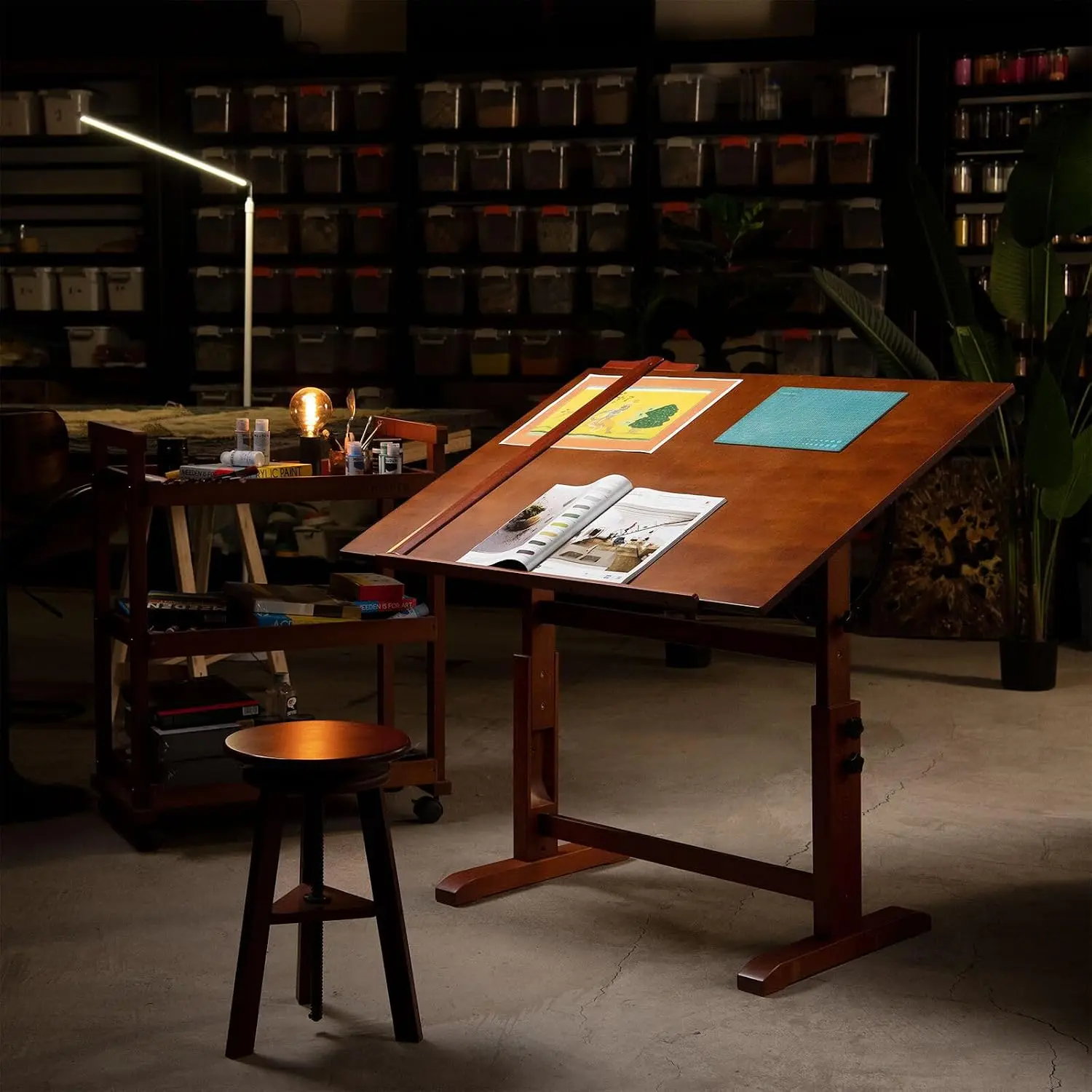 MEEDEN Extra-Large Wood Drafting Table: 42