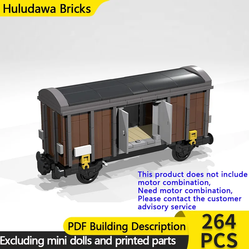 

Модель городской автомобиль MOC, строительные кирпичи, 4-колесный коричневый ящик, универсал, модульная технология, детские праздничные подарки, сборка игрушек, костюм