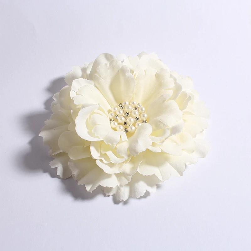 4pcs/lot 11CM 20 Colors Newborn DIY Fashion Artificial Shaped Fabric Flowers Bouquet For Wedding Bride Garland Home