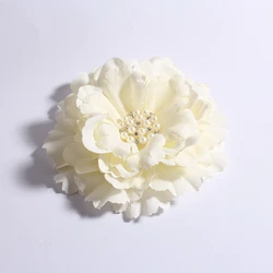 4pcs/lot 11CM 20 Colors Newborn DIY Fashion Artificial Shaped Fabric Flowers Bouquet For Wedding Bride Garland Home