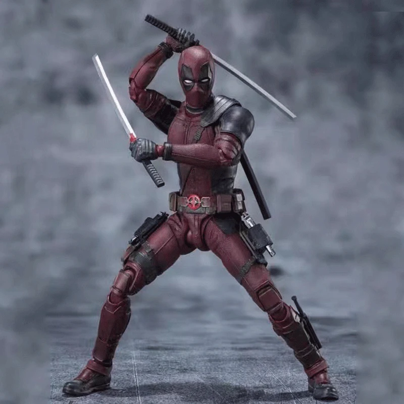 SHF Deadpool 2 عمل الشكل PVC خارقة جمع دمية المنقولة نموذج اللعب المشتركة المنقولة دمى هدايا أعياد ميلاد للأطفال 16 سنتيمتر #4