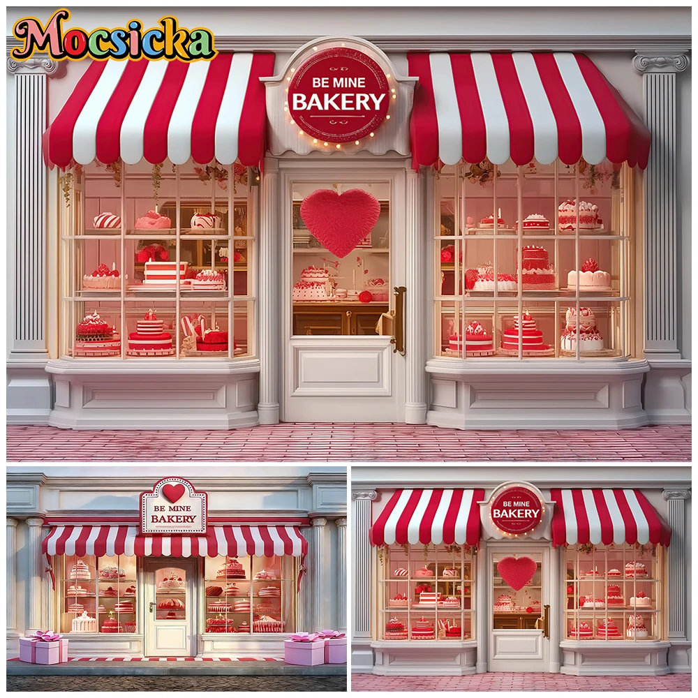 Mocsicka Mother's Day Photography Backgrounds Heart Love Bakery Decorations Woman Girl Portrait Photo Backdrops Studio Wallpaper