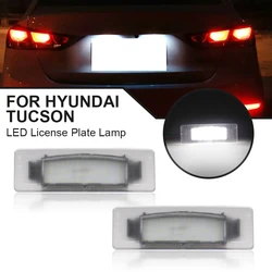 2 pçs led luz da placa de licença para kia sportage 2016 2017 2018 2019 2020 2021 lâmpada número para hyundai tucson sonata