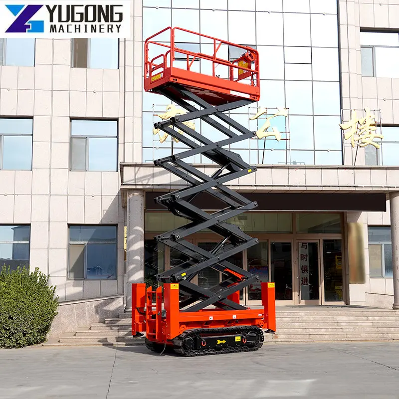 YG Hydraulic Outdoor Construction Scissors Lift Platform Small Platform Scissor Lift Scissor Car Lift Hydraulic Scissor Lift