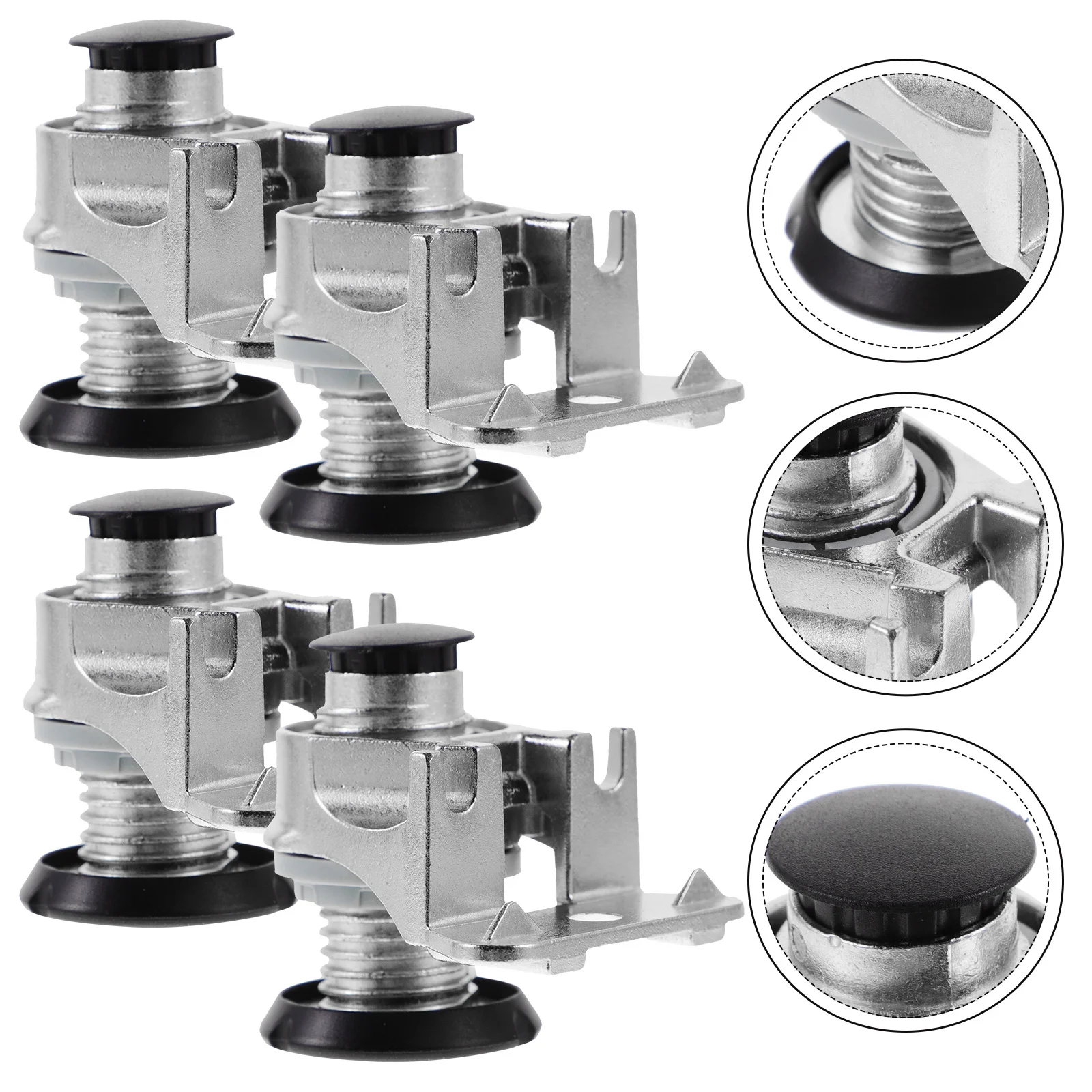 

4pcs Adjustable Cabinet Legs Heavy Duty Leveling Feet 0-25Mm For Furniture Table Sofa Wardrobe Anti-Skid Floor Protection