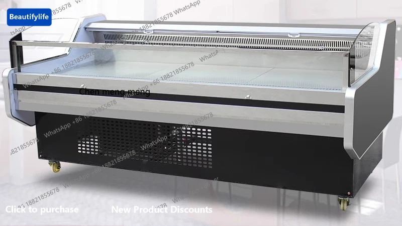 

M67 Витрина для свежего мяса, холодильный шкаф для гастрономов. Коммерческий шкаф для хранения свежих фруктов с воздушным охлаждением и прямым охлаждением.