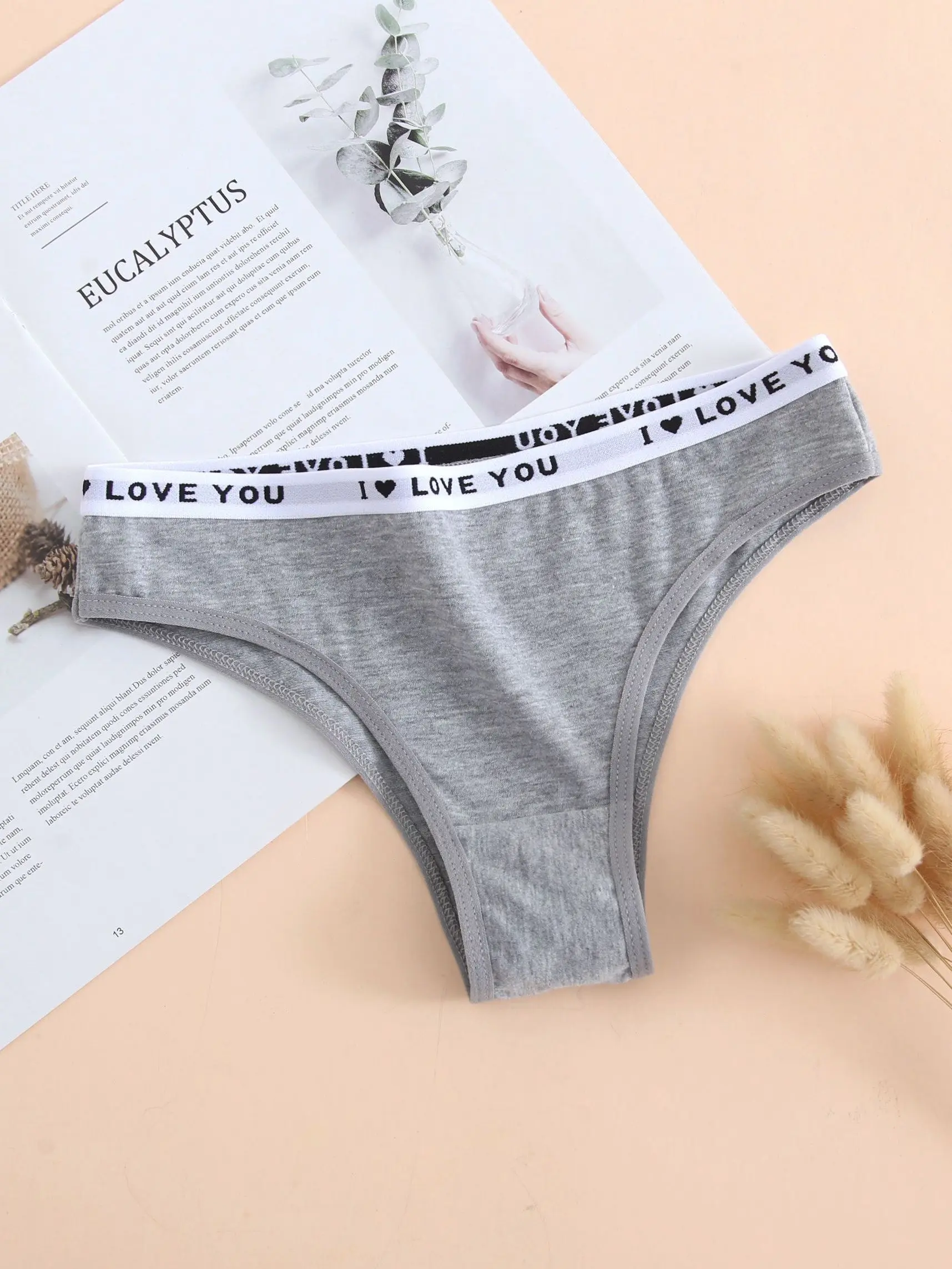 6PCS women cotton underwear S-XL Comfortable Underpants