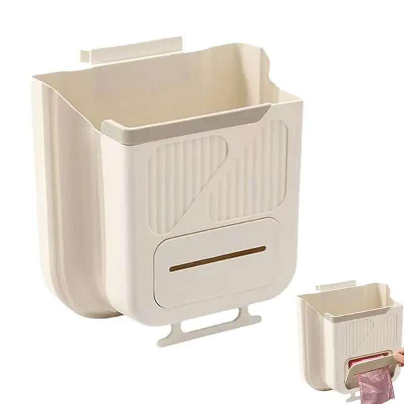 Wall Mounted Trash Can Foldable Trash Bin Waste Bin Compost Bin Waste Container For Offices Cupboard Camping Bedroom