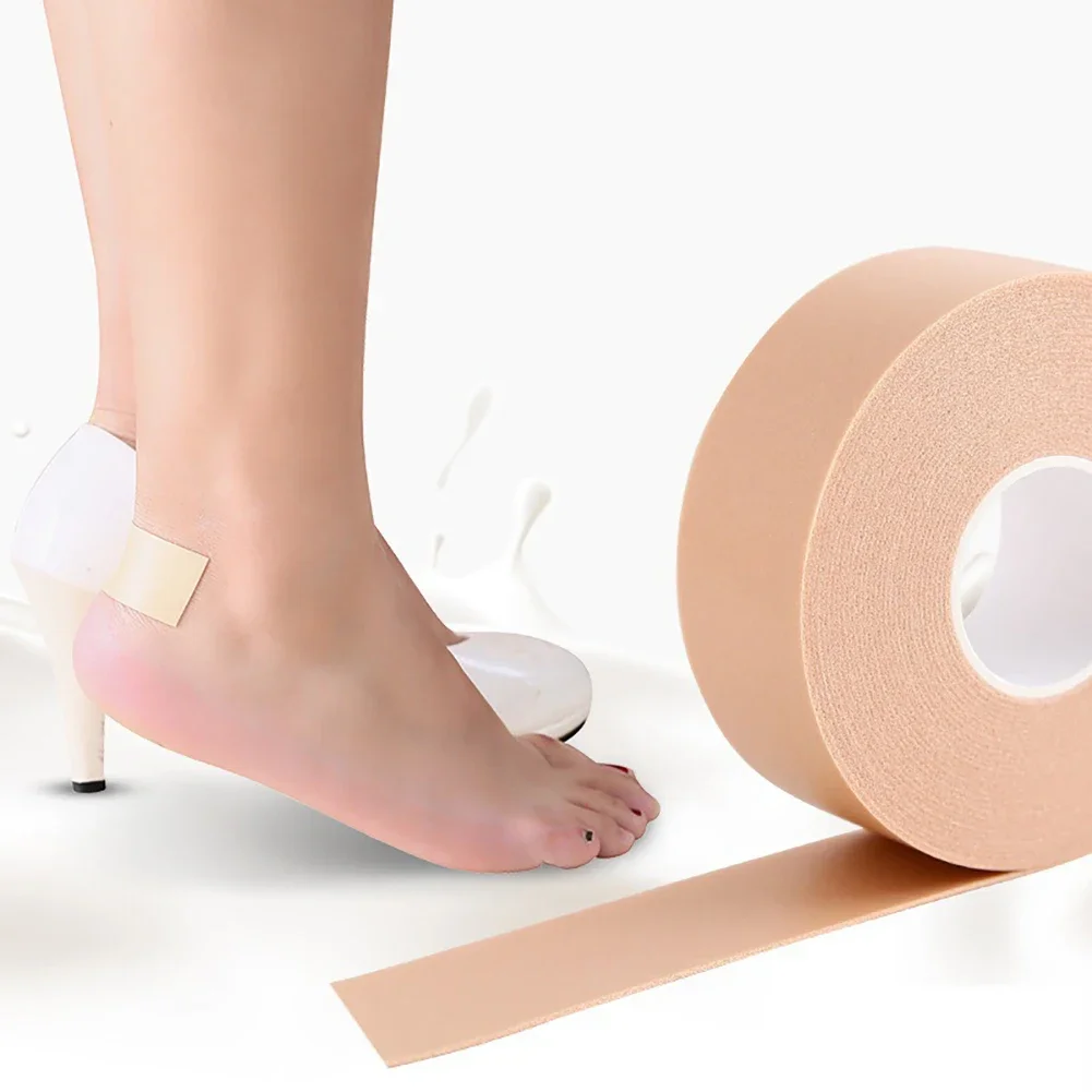 1 Roll Multi-functional Bandage Rubber Paste Tape Self-adhesive First Aid Dance Elastic Wrap Anti-wear Waterproof Heel Foot Pad