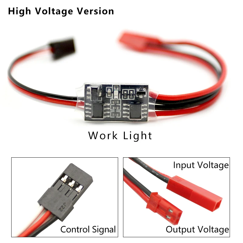 2-20A High Current Remote Control Electronic Switch Transmitter 3-5V/3-30V Low/High Voltage For RC FPV Drone PWM Signal