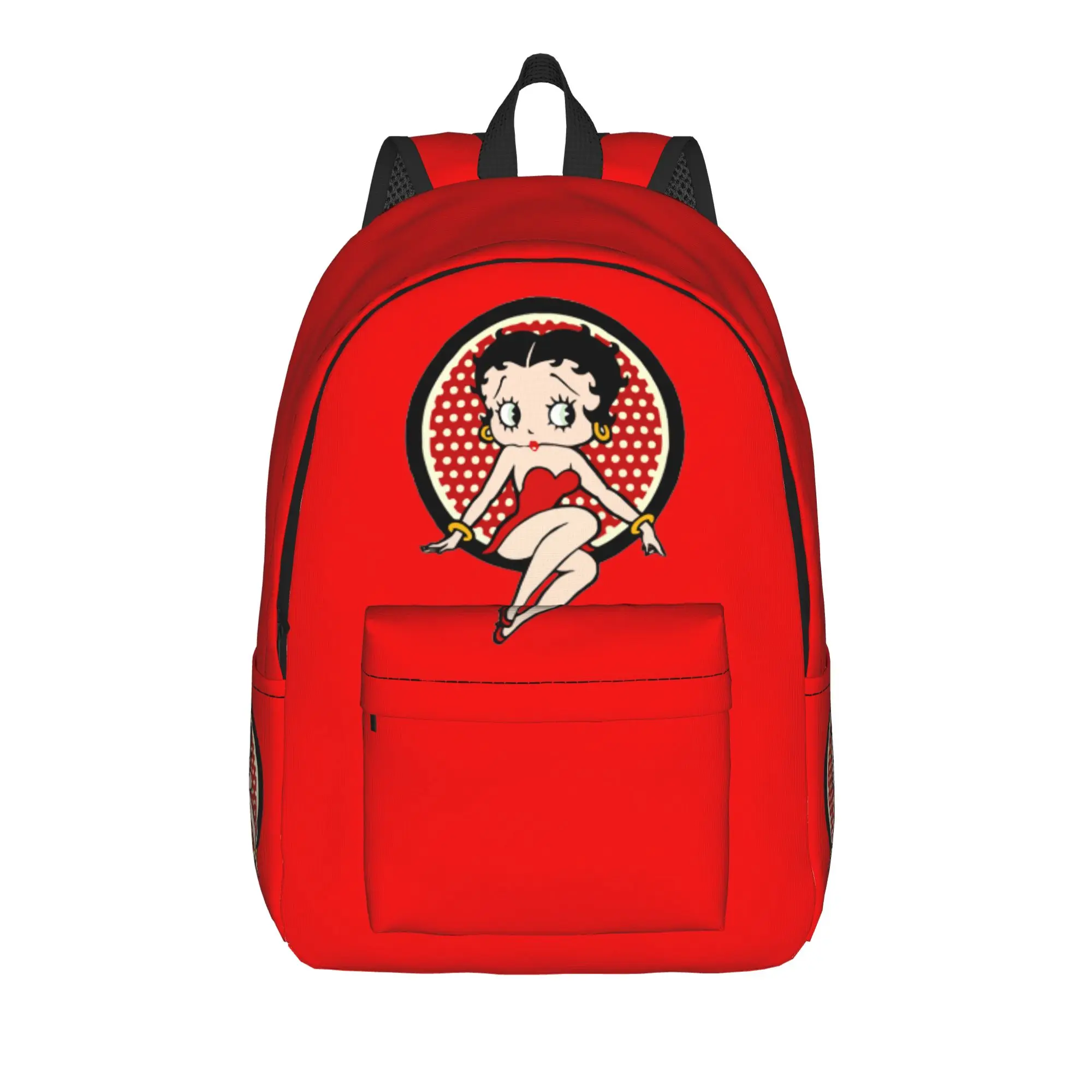 

Boops Bettys Backpack for Men Women Fashion Student Work Daypack Mrs Boop College Canvas Bags Lightweight