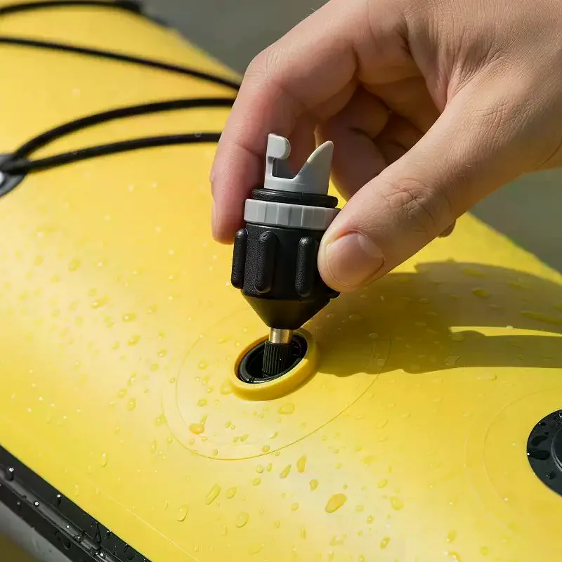 Kayak Air Valve Pump Compressor Converter For SUP Board Air Valve Adapter Inflatable Rowing Rubber Boat Paddle Canoe