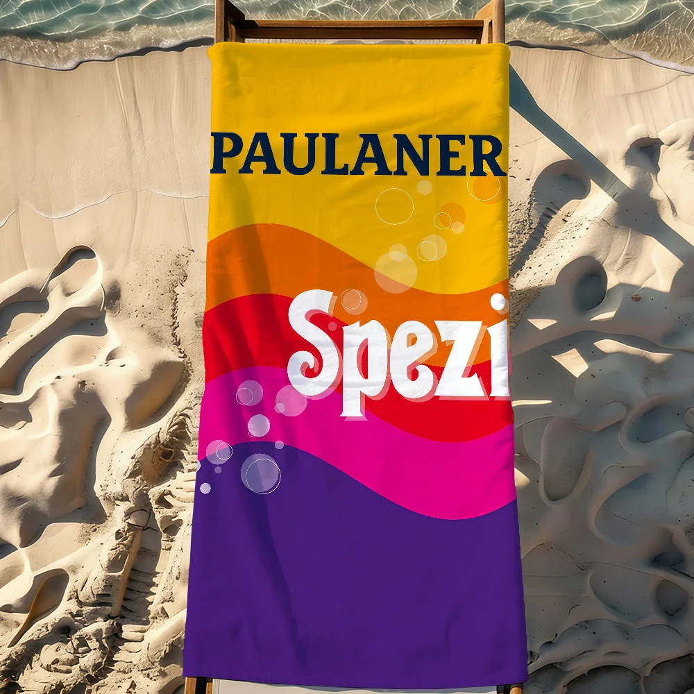Toalla con logotipo P-Paulaner S-Spezi-S, toalla deportiva de secado rápido para viajes, equipo de camping, toalla de playa grande, suave, ligera y a prueba de arena