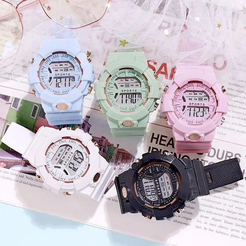 

Netroots classic style girl watch ins wind green tea green men and women secondary school students cute unicorn electronic watch