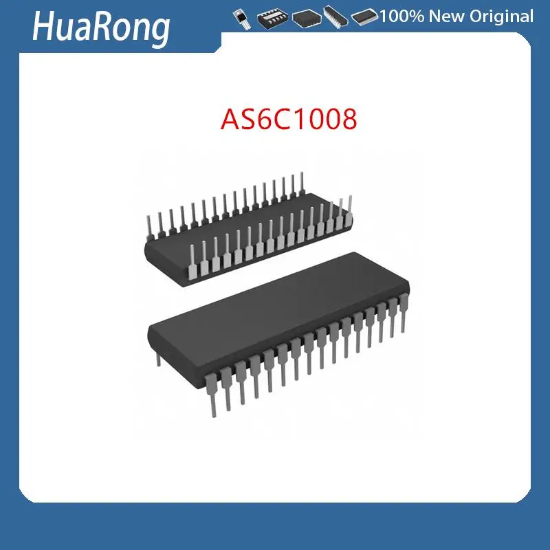 Nuevo 2 unids/lote AS6C1008 AS6C1008-55PCN AS6C1008-55PIN DIP-32