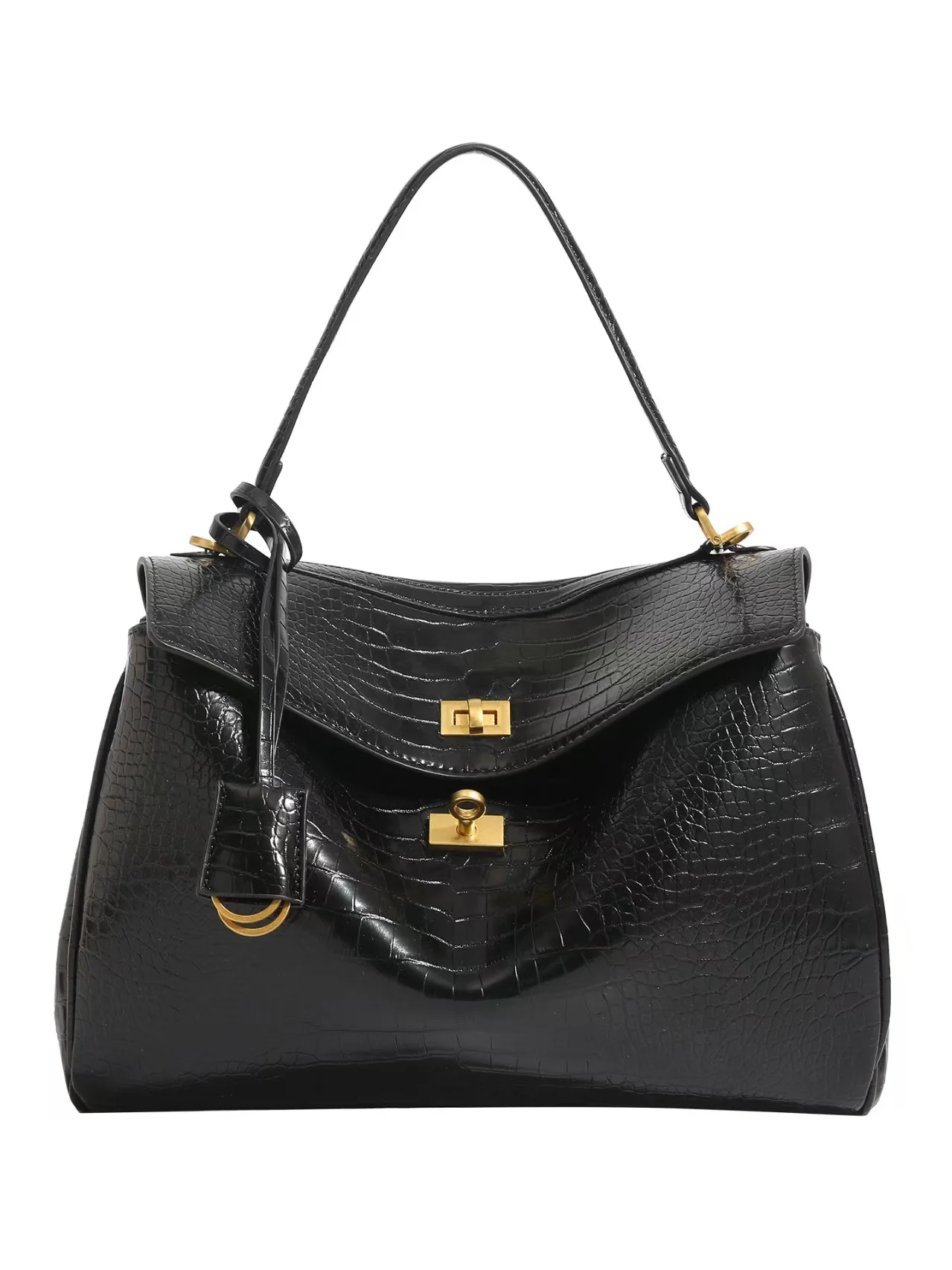 

New Fashion Alligator Pattern Women Handbags European Designer Patent Leather Shoulder Female Girl Brand Luxury Crossbody Bag