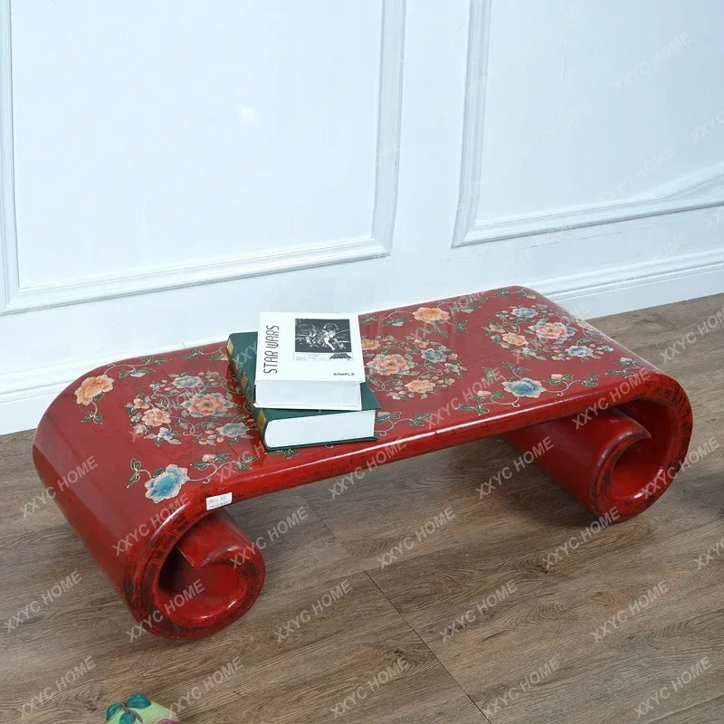 

Горячая распродажа: Новый китайский чайный столик из массива старого вяза, окрашенный, в классическом стиле династий Мин и Цин, для небольшой квартиры, для гостиной.