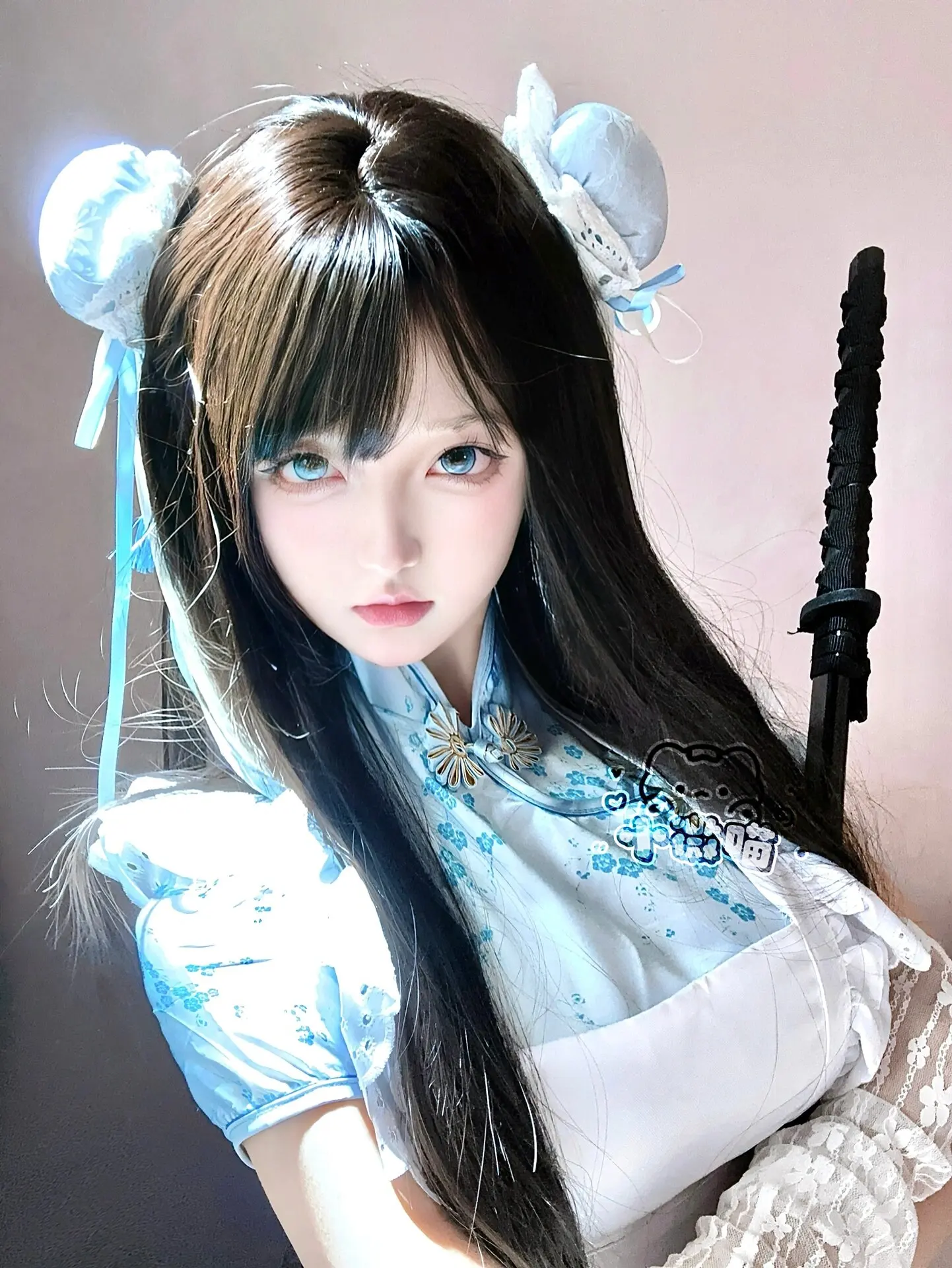 Novo chinês sle dr loween cisas cosplay orm macio menina empregada saia ort uso diário