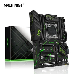 MACHINIST MR9S X99 Motherboard Support LGA 2011-3 Xeon E5 2640 2666 2667 2670 V3 V4 Processor DDR4 ECC NON-ECC Memory NVME M.2