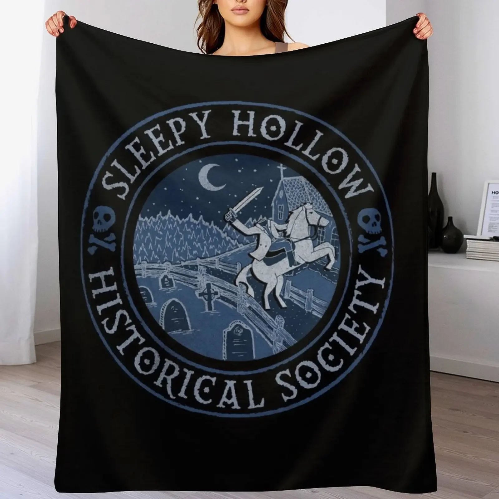 Sleepy Hollow Historical Society Throw Blanket Soft Breathable Blanket for Night Sleeping