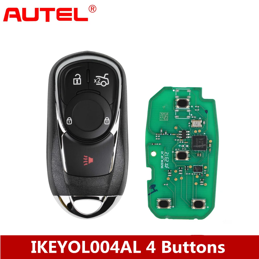 

Autel MAXIIM IKEY Premiun Style IKEYOL004AL forBuick 4 Buttons Universal Smart Key(Lock/Unlock/Trunk/Panic)