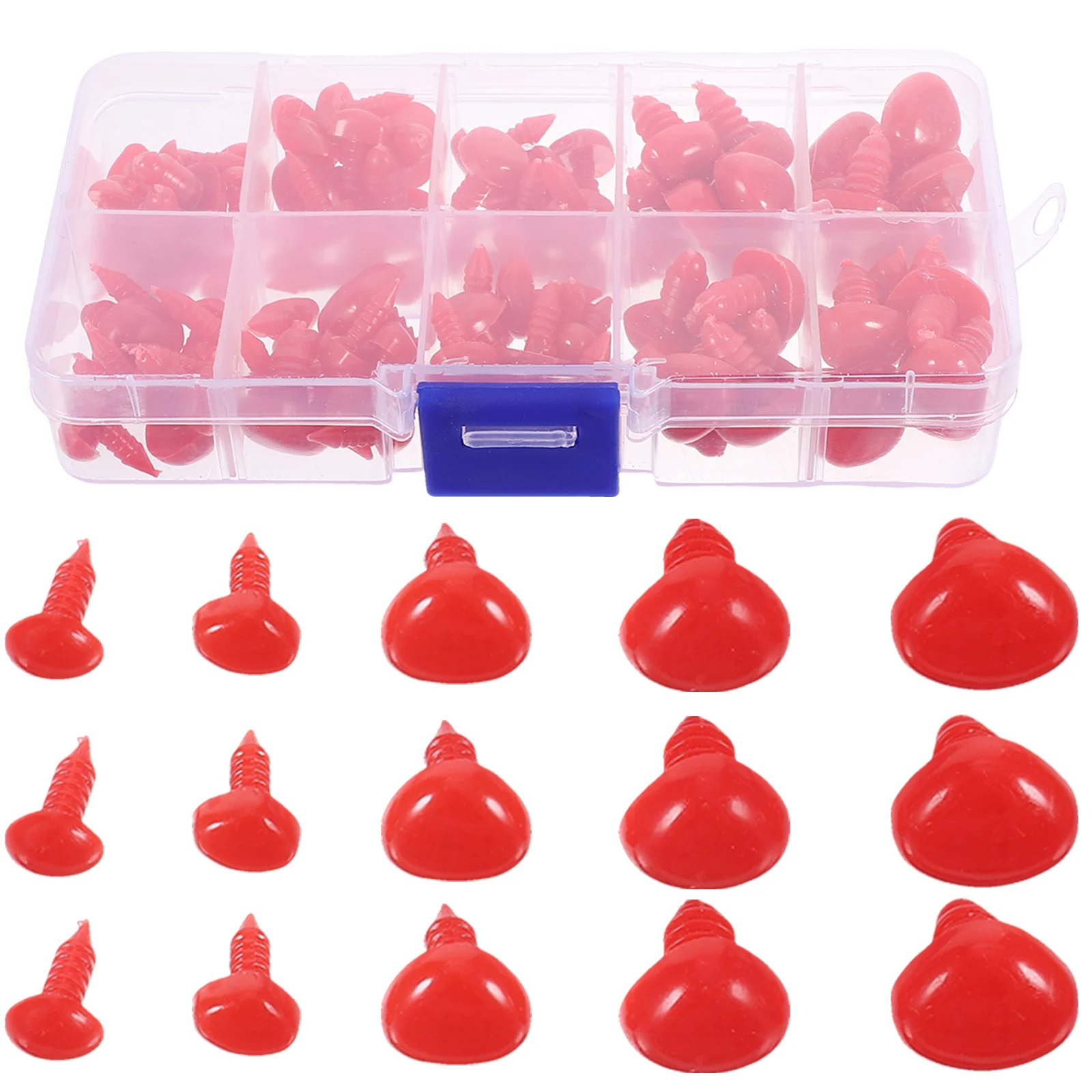 

100Pcs Stuffed Safety Nose Crafting Nose Fake Crafting Nose Plastic for Stuffed Animals safety nose for stuffed animals