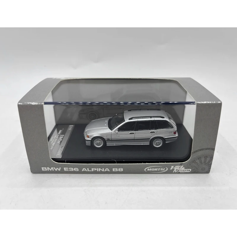 MORTAL Diecast 1:64 Scale BMW E36 Alpina B8 Zmodyfikowany model samochodu ze stopu 3. generacji Kolektor dla dorosłych Pamiątkowy pokaz Prezent świąteczny