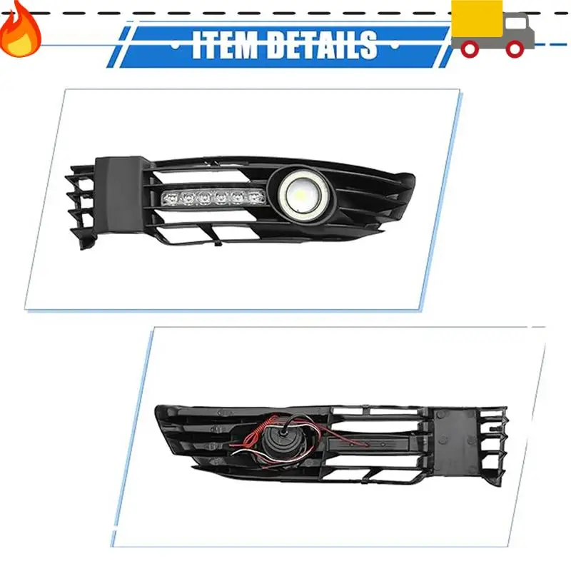 

Front Bumper Grille Fog Light Kit For Passat 1.8L 2003-2005 3B0853665L-B41 3B0853666L-B41
