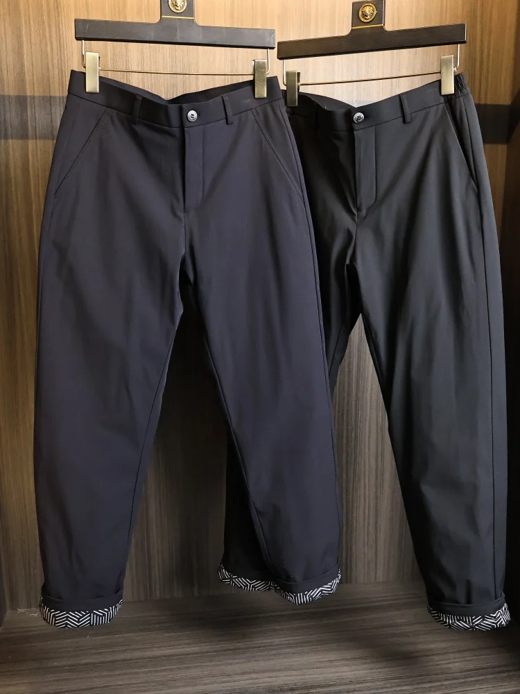 

Мужские пуховые брюки для улицы Du down Inner Tech, антиводогрев, прямые брюки-пуховики, модные городские повседневные длинные брюки...