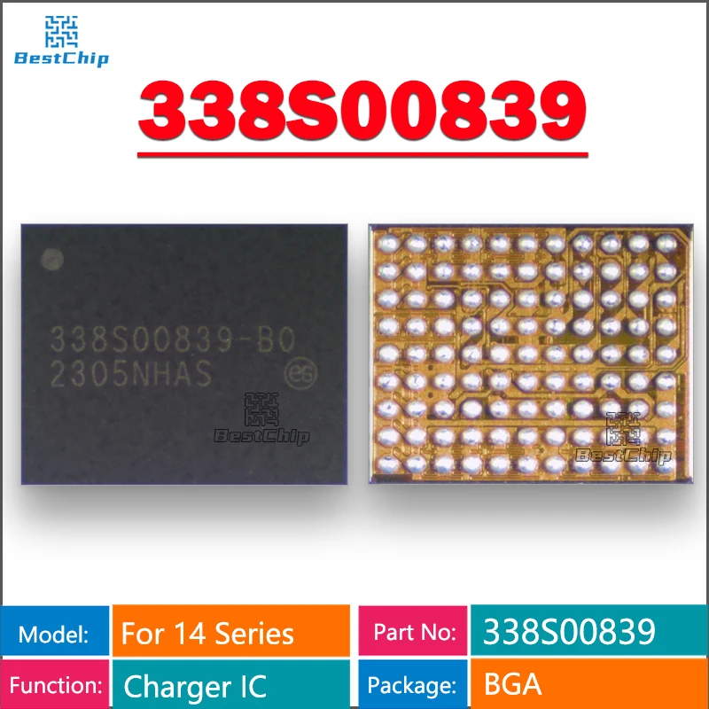 

5-10 шт. 338S00839 338S00839-B0 BGA USB зарядка IC чипсет для IPhone 14 Plus Pro/ProMax/14Mini