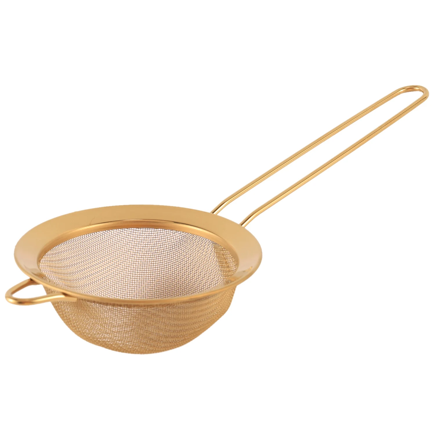 Stainless Steel Fine Mesh Oil Strainer Golden Flour Sifter Sieve Colanders Flour Coffee Mesh Filter Baking Tools Kitchen Bake