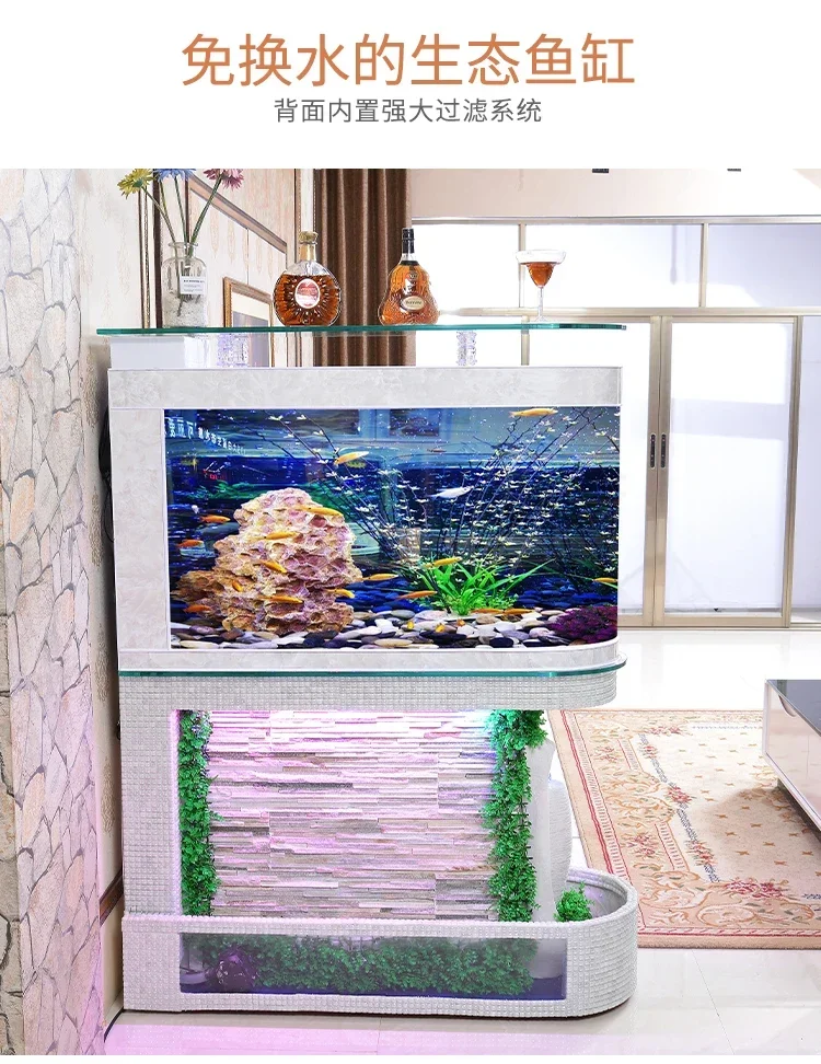 

Занавеска для воды, настенная прихожая, аквариум, экологический водный экран, стекло для гостиной, большой 1,2 м